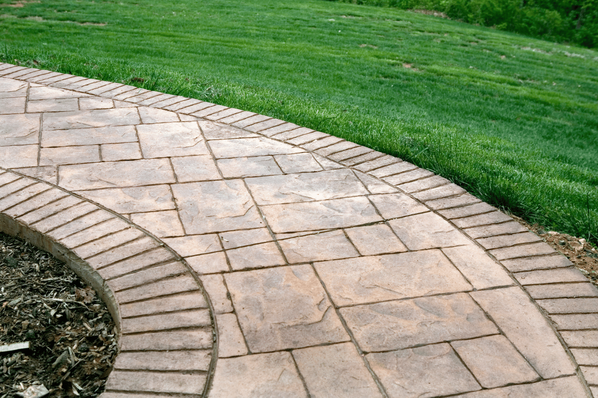 Decorative architectural concrete surface